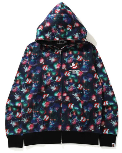 A BATHING APE (BAPE) Felpa con cappuccio A Bathing Ape BAPE "Bape x Ghostbusters" mimetica full zip multicolore taglia M