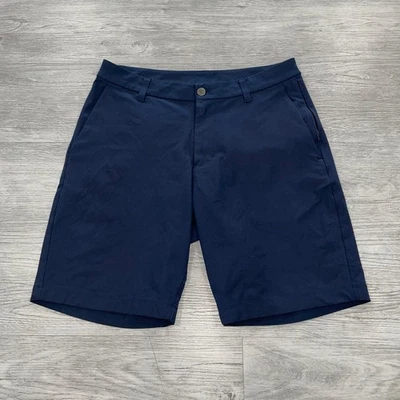 Lululemon Mens Commission Classic Fit Short 9" Warpstreme Navy Blue Size 31 - Image 1 of 4