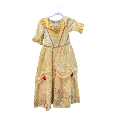 Vestido Princesa Bella y Bestia Bella Niña Disney Store Talla 7/8 Foto 1 de 4