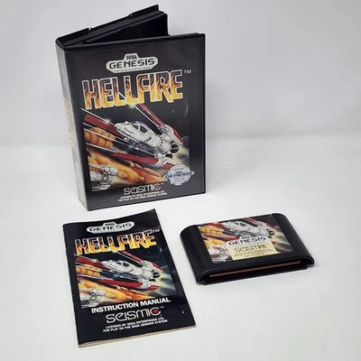 Hellfire (Sega Genesis) CIB Complete, AUTHENTIC AND TESTED - Image 1 of 4
