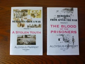 1st eds 2 Vol Memories From (After) A War by Aloysius Pappert (paperbacks, 2016) - Picture 1 of 4