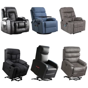 Levede Massage Chair Recliner Chair Armchair Heated Lounge Sofa Elder (Optional) - Picture 1 of 130