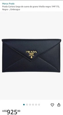 PRADA Vitello Black/Gold Long Wallet New In Box 100% Authentic Made In Italy - Image 1 of 4
