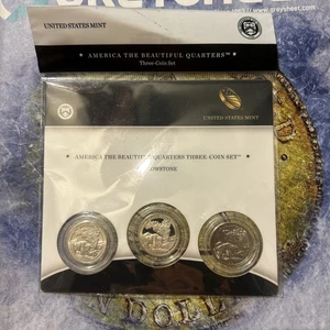 Yellowstone 2010 America The Beautiful Quarters Three Coin Set - Picture 1 of 7