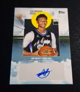 2025-26 TOPPS BASKETBALL CONTEMPORARY MARKS ROOKIE AUTO SP #CM-AB ACE BAILEY RC - Picture 1 of 2