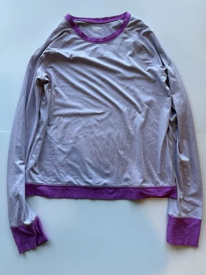 Girls Lands End Purple Activewear Long Sleeve Top XL 14-16 - Image 1 of 4