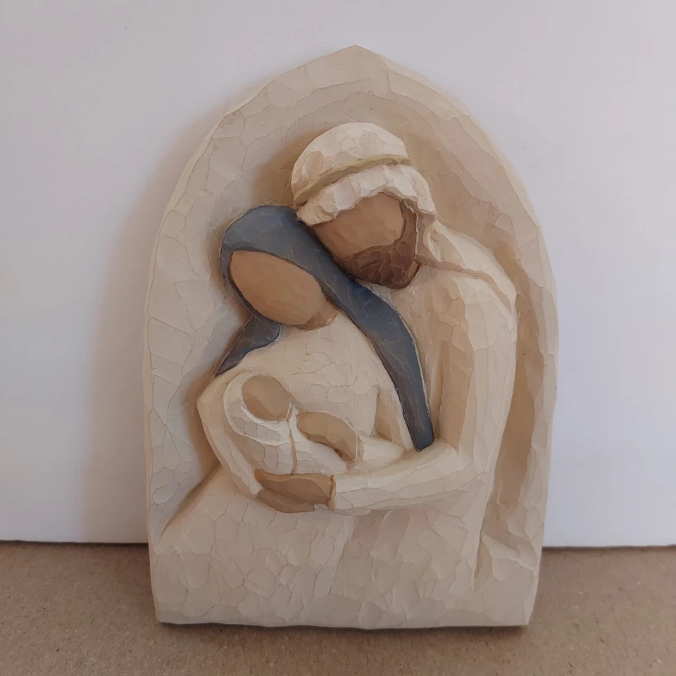 Willow Tree Demdaco Holy Family #26508 Mary, Joseph, & Jesus NIB Wall Hanging - Image 1 of 2