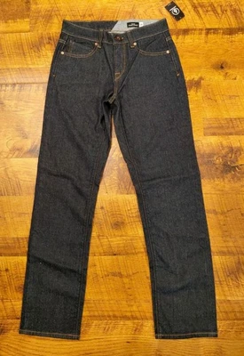 Volcom Mens Solver Denim Jeans Modern Fit Size 28 X 32 NEW - Image 1 of 4
