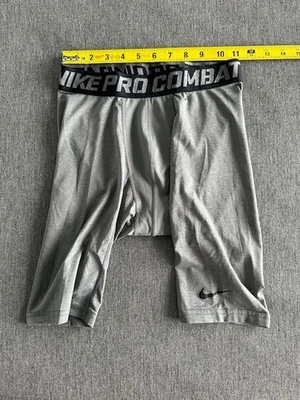 nike pro combat  mens base layer - grey - medium - Image 1 of 4