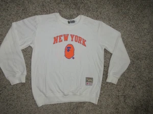 A Bathing Ape Bape New York Knicks Sweatshirt Damen Large Mitchell & Ness #93 - Bild 1 von 6