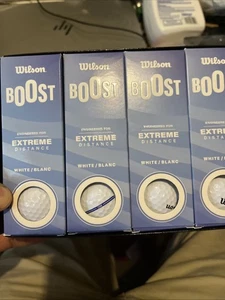 Wilson Boost Golf Ball 12 Pack - White - Picture 1 of 4
