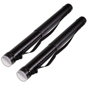 2 Pack Expandable Poster Tube Blueprint Document Holder, 24.75-40.12" - Picture 1 of 9