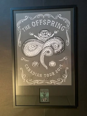 the offspring vip autographed rare 2019 canadian tour poster - Image 1 of 4