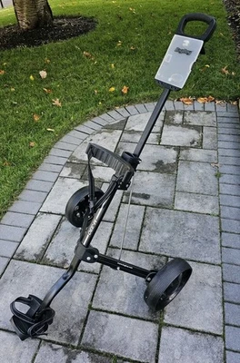 Bag Boy M-330 Golf Push Pull Cart Folding Lightweight Caddy 2 Wheel Pre-owned - Image 1 of 4