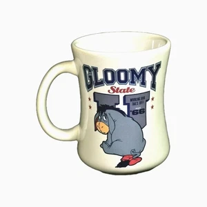 Eeyore Coffee Mug Authentic Disney Store Original Gloomy State University Cup - Picture 1 of 4