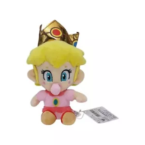 Baby Princess Peach Super Mario Bros Franchise Plush Toy Stuffed Animal Doll 6" - Picture 1 of 8