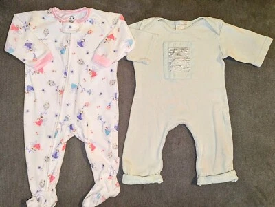 Bebé Niña 3-6 6-12 Barefoot Dreams Carter's Old Navy PJs Pantalones de Hadas Lote para Dormir Foto 1 de 4