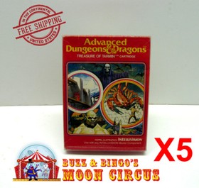 5X INTELLIVISION GAME CIB (SIZE A) - CLEAR PLASTIC PROTECTIVE BOX PROTECTORS 