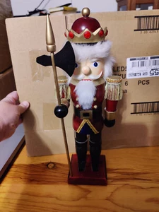 Traditional Wooden Soldier Nutcracker Jewel Crown 13.75 " - Picture 1 of 10