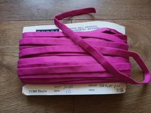 Bra Knicker Lingerie Making Strap Elastic Satin Semi Sheen Plush Back Pink 10mm - Picture 1 of 2