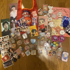 BTS goods lot of set Plush badge bag card Jungkook Jin V jimin RM SUGA J-Hope