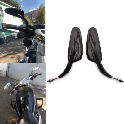 Espejos retrovisores negros para motocicleta Harley Davidson Street Glide FLHX Touring Foto 1 de 4