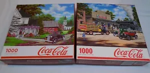 Coca Cola Country All Aboard Train Jigsaw Puzzle NOT Counted AS IS 1000 pcs Coke - Picture 1 of 4