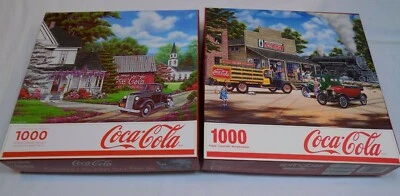 Coca Cola Country All Aboard Train Jigsaw Puzzle NOT Counted AS IS 1000 pcs Coke - Image 1 of 4
