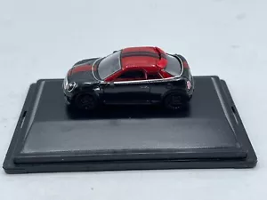MINI Cooper S Coupe R58 Black with Chilli Red Roof Diecast car 1:76 OO Scale - Picture 1 of 16