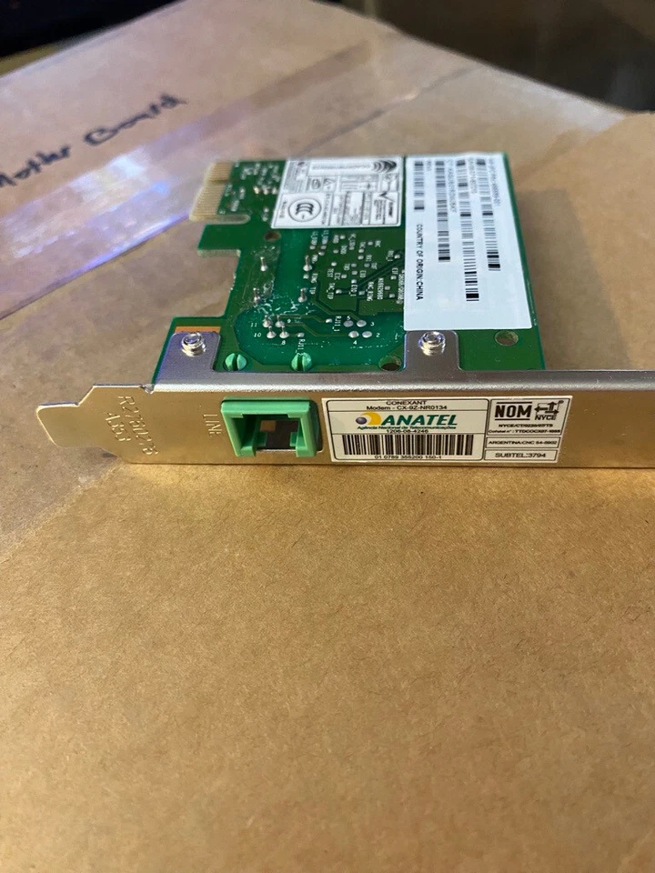 HP Conexant CX-9Z-NR0134-00 Low Profile 56 Kbps PCIe Modem - Image 1 of 2