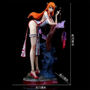 ONE PIECE Nami Anime Sexy Cheongsam Suit 29cm Action Figure Statue Model Toys - Picture 1 of 6