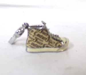 Juicy Couture Silver-Tone High Top Sneaker Shoe Charm Authentic - Picture 1 of 5