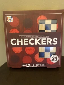 Classic Wooden Game Collection - Checkers Set - Games Hub - Picture 1 of 2