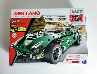 Meccano (Erector) Engineering & Robotics 18202 Roadster STEM Toy 5 in 1 NEW - Image 1 of 4