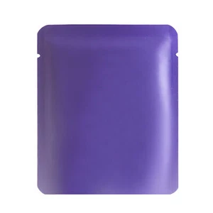 Sello térmico bolsas de embalaje de papel de aluminio púrpura mate de plata bolsas de almacenamiento de alimentos - Imagen 1 de 6