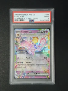 2025 POKEMON Espeon EX Surprise Box Exclusive 34/131 PSA MINT 9 - Picture 1 of 2