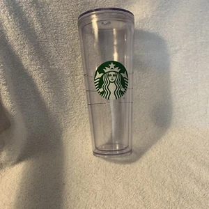 Starbucks Clear Venti Double Wall Acrylic Cold Cup Tumbler (24oz) NEW - Picture 1 of 5