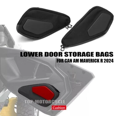UTV Side Door Panel Storage Bags Accessories For Can Am Maverick R 2024 2025 - Image 1 of 4