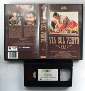 VHS VIA COL VENTO (1939) CLARK GABLE - VIVIEN LEIGH - PANARECORD - EX NOLEGGIO - Foto 1 di 4