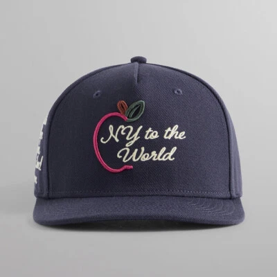 Kith New York to the World Snapback Nocturnal Navy Hat Cap Embroidered Logo NWT - Image 1 of 4