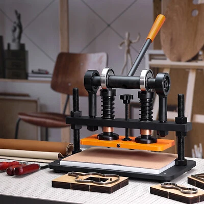 VEVOR Machine à Découper du Cuir 26x12 cm Presse de Découpe Manuelle Cuir Papier - Photo 1/4