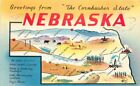 1958 Corhusker Nebraska large letters multi View Dunlap Colorpicture 6791