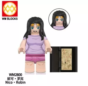 2 inch Custom One Piece Nico Robin Minifigure with Base, New/Mint - Picture 1 of 1
