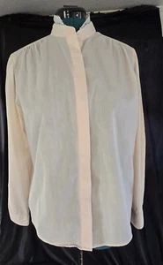 VINTAGE Honors rosa Spitzenkragen Knopfleiste Hemd romantisch Landhaus Damen L Top - Bild 1 von 16