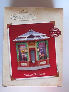 HALLMARK KEEPSAKE ORNAMENT 2002 VILLAGE TOY SHOP - Picture 1 of 2