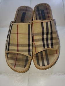 mens burberry slides