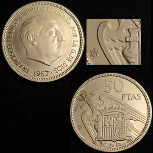 Gutse FRANCO-4, 50 Pesetas 1957 72, Plus, Certifié - Picture 1 of 1
