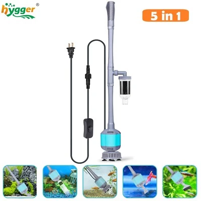 Hygger Limpiador de Grava Eléctrico Automático Extraíble Aspirador Cambio de Agua Foto 1 de 4