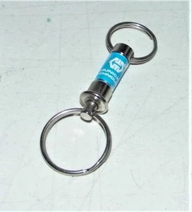 Vintage Advertising Pull A Part Valet Key Ring Chain Communications Technology - Picture 1 of 5