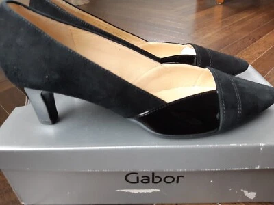 Zapatos Gabor Amberley - Talla 6 - Negro charol/gamuza - Nuevos en caja Foto 1 de 4
